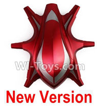 HuaJun Toys W609-7 W609-8 Parts-02-01 Upper shell cover-Red,HuaJun Toys W609-7 W609-8 RC Hexadcopter Drone Spare Parts,HJ Toys W609-7 W609-8 Accessoriess Replacement